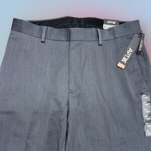 APT 9 Men’s 32 x 32 SLIM FIT Gray Performance Dress Pants